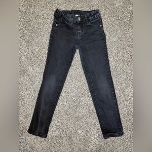 Justice Super Skinny Black Skinny Jeans, Size 7 (006G)